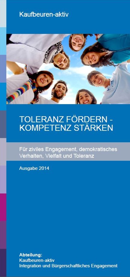 TOLERANZ FÖRDERN - KOMPETENZ STÄRKEN: Flyer Kaufbeuren 2014